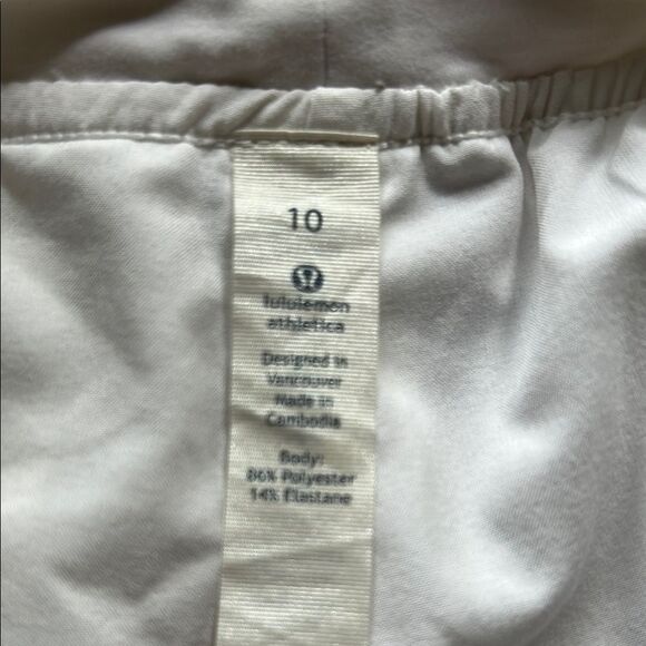 Lululemon Women's White Drawstring Shorts Sz 10 no tags new - Picture 5 of 8